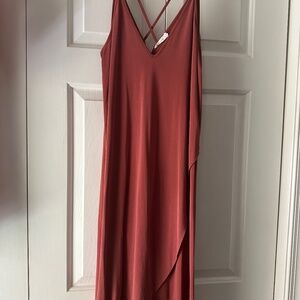 Asymmetrical midi dress
